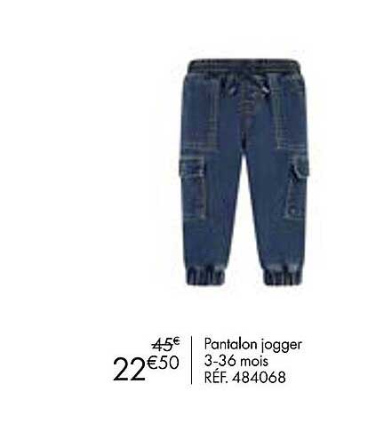 pantalon jogger 3-36 mois