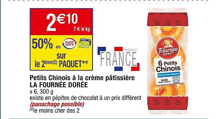 petits chinois à la crème pâtissière la fournée dorée