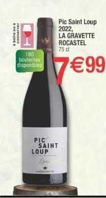 pic saint loup 2022, la gravette rocastel