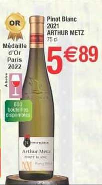 pinot blanc 2021 arthur metz
