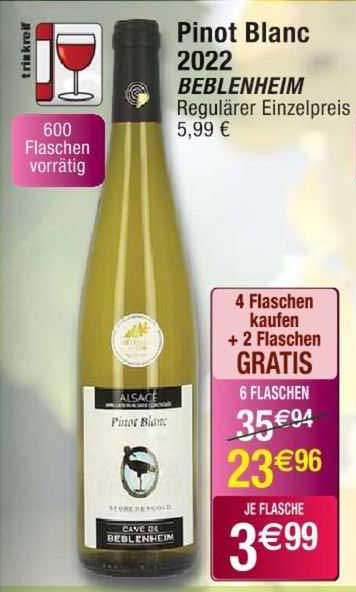 pinot blanc 2022 beblenheim