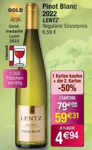 pinot blanc 2022 lentz