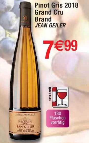 pinot gris 2018 grand cru  brand jean geiler