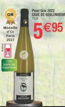 pinot gris 2022 cave de beblenheim