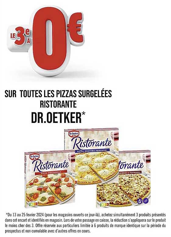pizzas surgelées ristorante dr.oetker