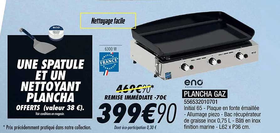plancha gaz eno