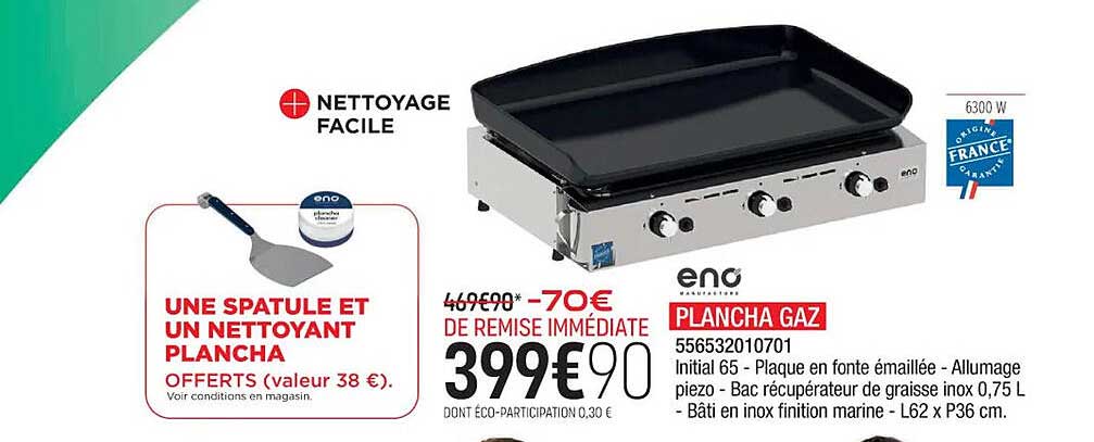plancha gaz eno