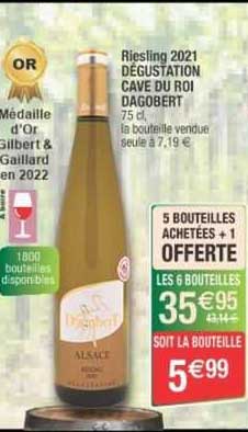 riesling 2021 dégustation cave du roi dagobert