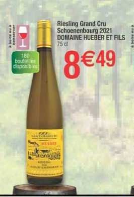 riesling grand cru schoenenbourg 2021 domaine hueber et fils