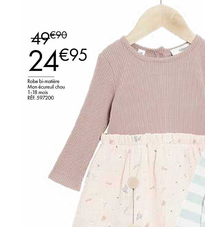 robe bi-matière mon écureuil chou