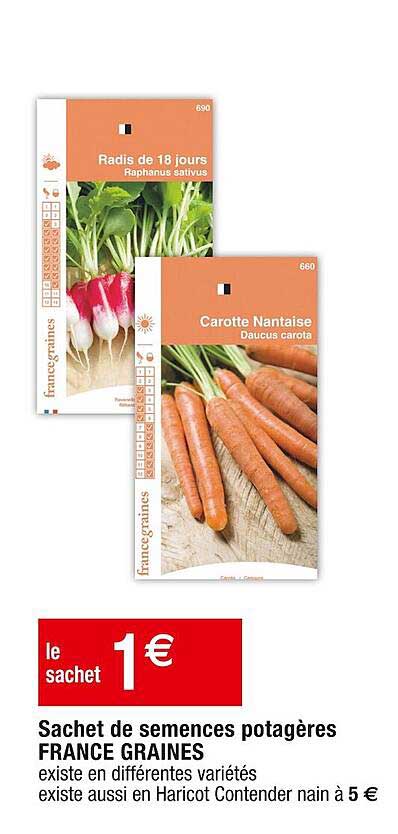 sachet de semences potagères france graines