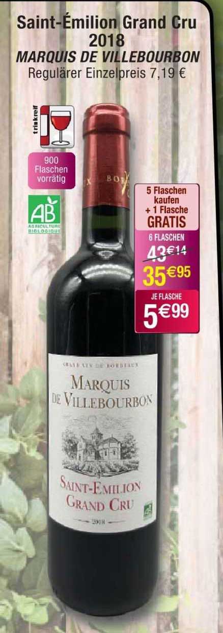 Saint-émilion Grand Cru 2018 Marquis De Villebourbon
