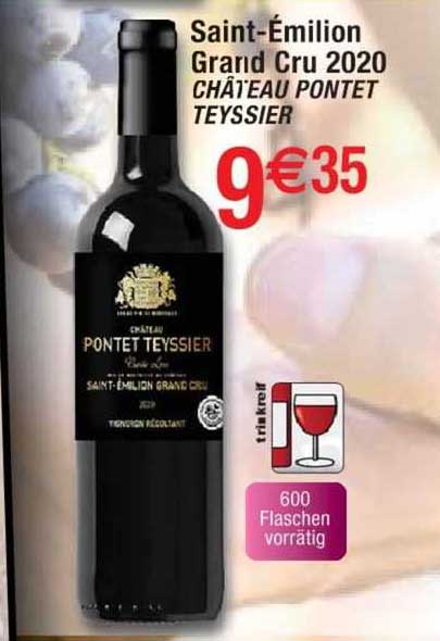 saint-émilion grand cru 2020 château pontet teyssier