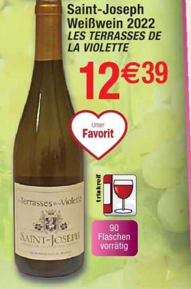 saint-joseph weißwein 2022 les terrasses de la violette