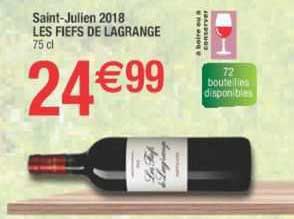 Saint-julien 2018 Les Fiefs De Lagrange