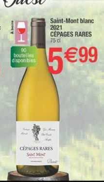 saint-mont blanc 2021 cépages rares