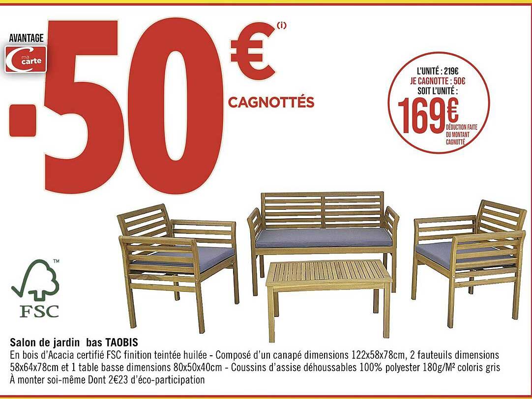 Salon De Jardin Bas Taobis