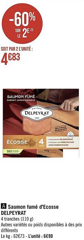 saumon fumé d'ecosse delpeyrat