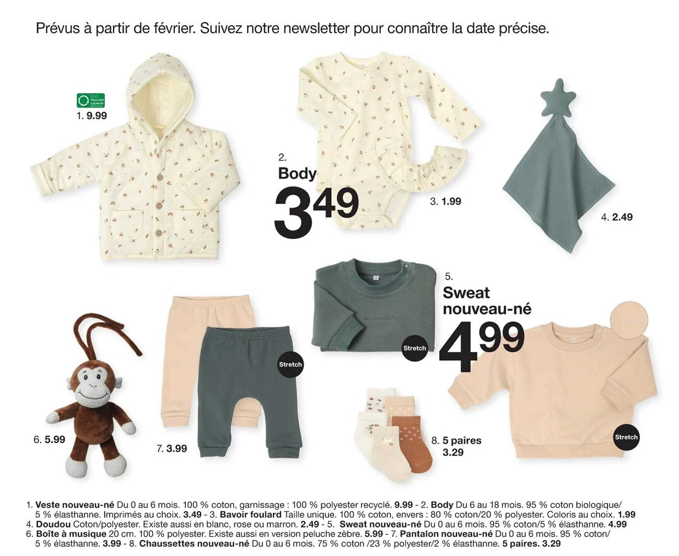 sweat nouveau-né ou body