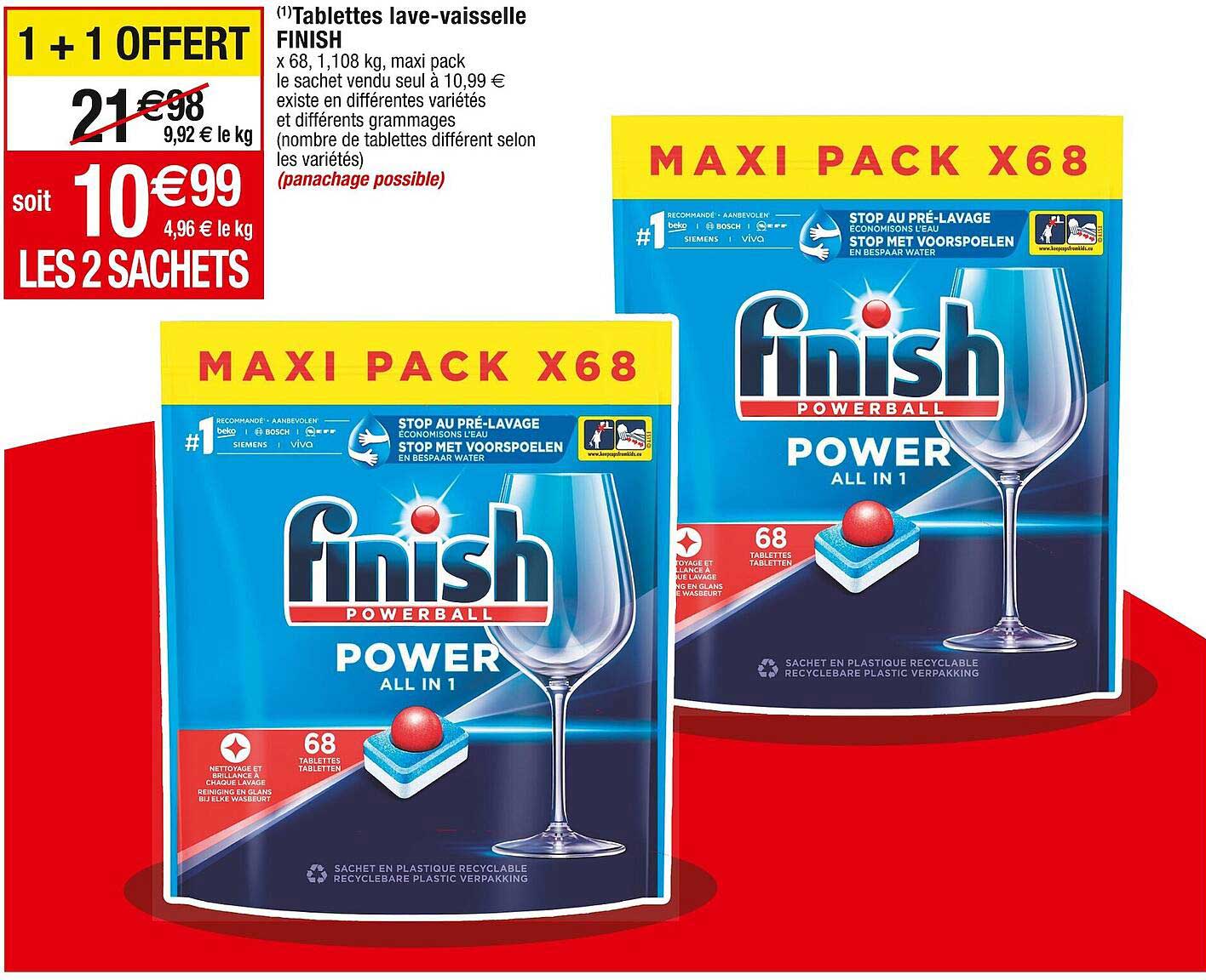 tablettes lave-vaisselle finish