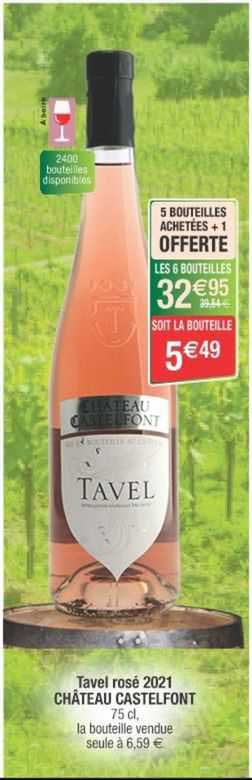 Tavel Rosé 2021 Château Castelfont