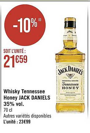 whisky tennessee honey jack daniels 35% vol.