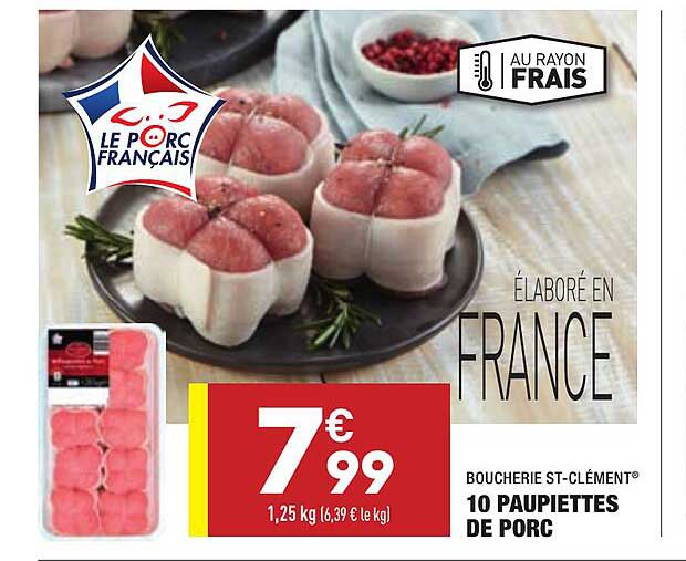 10 Paupiettes De Porc Boucherie St-clément
