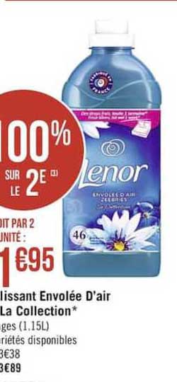 adoucissant envolée d'air la collection