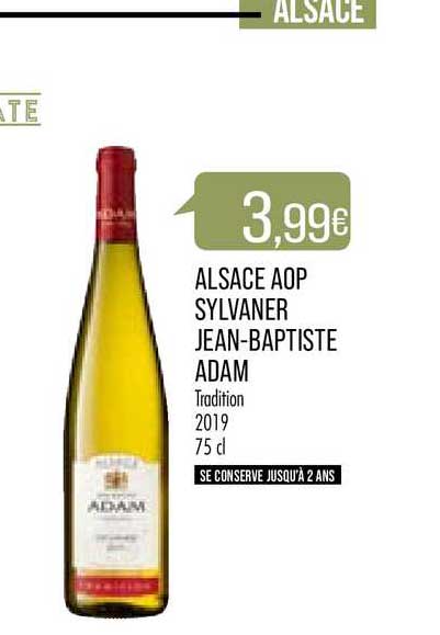 alsace aop sylvaner jean-baptiste adam