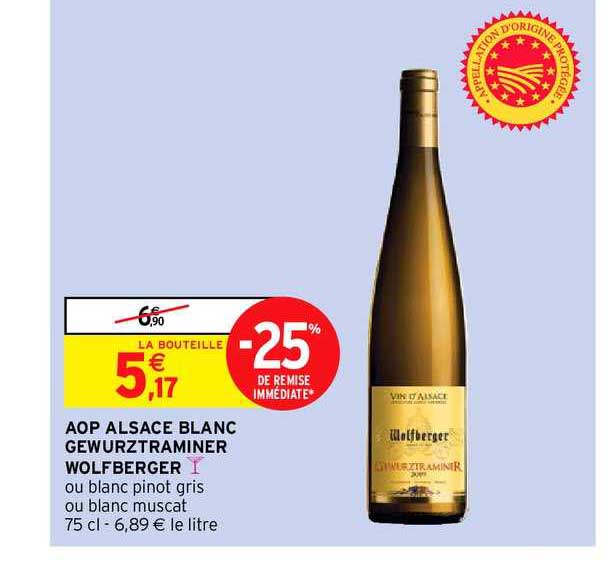Alsace Blanc Gewurztraminer Wolfberger