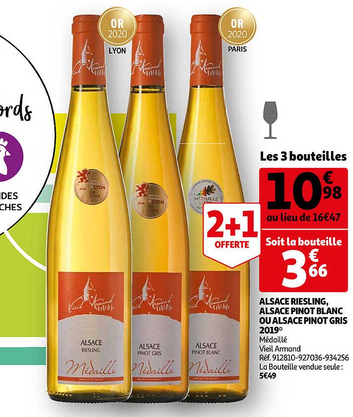 alsace riesling, alsace pinot blanc ou alsace pinot gris 2019