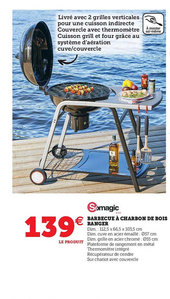 barbecue à charbon de bois ranger