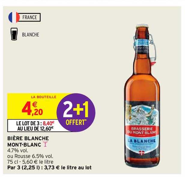 bière blanche mont-blanc