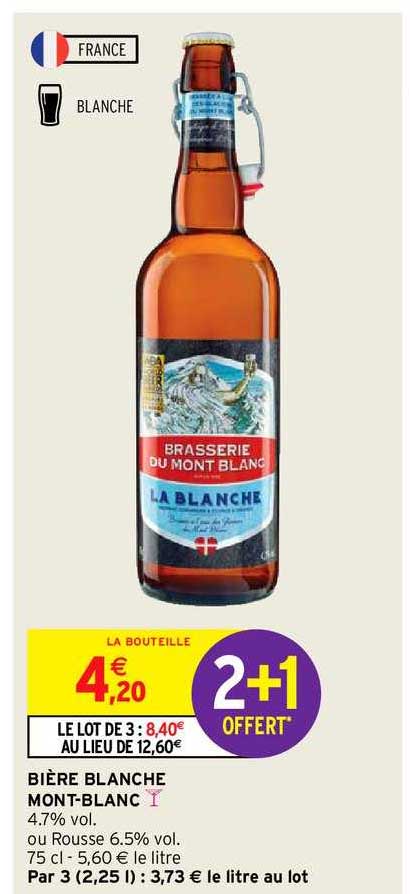 bière blanche mont-blanc