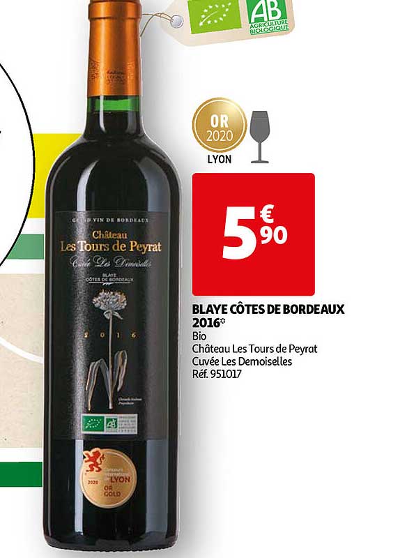 blaye côtes de bordeaux 2016 château les tours de peyrat