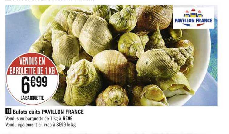 Bulots Cuits Pavillon France