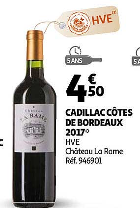 cadillac côtes de bordeaux 2017 hve château la rame