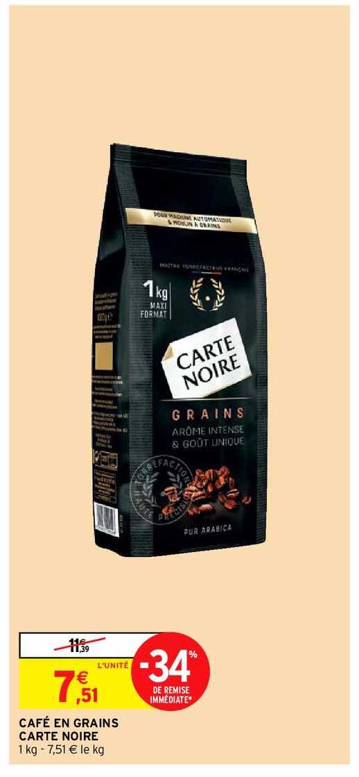 Café En Grains Carte Noire