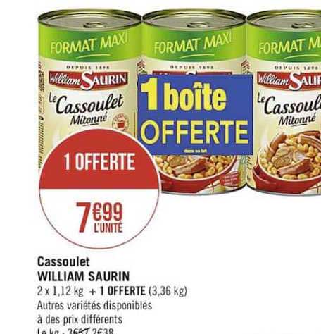 cassoulet william saurin