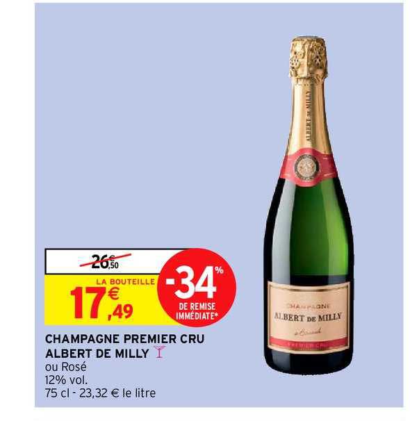 champagne premier cru albert de milly