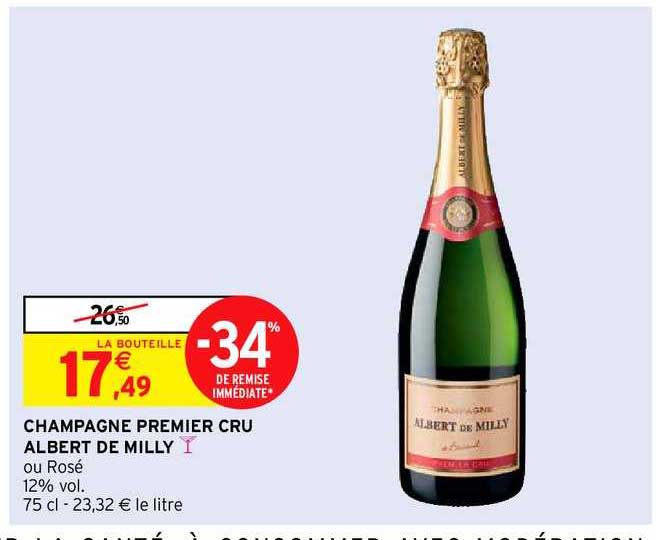 champagne premier cru albert de milly