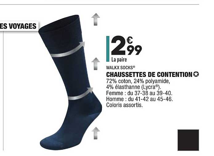Chaussettes De Contention Walkx Socks