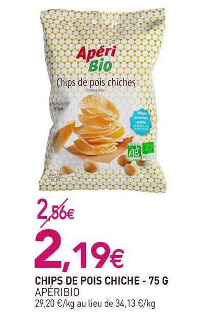 Chips De Pois Chiches - 75 G Apéribio