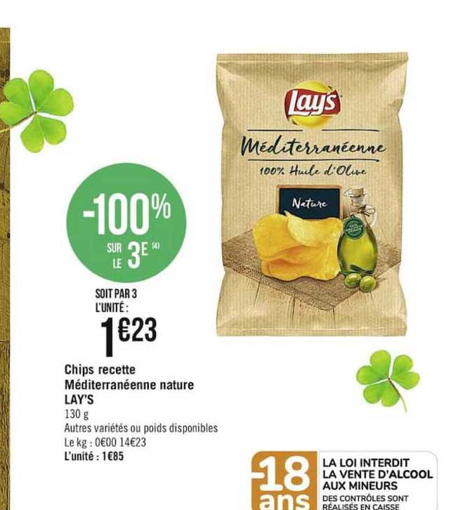 Chips Recette Méditerranéenne Nature Lay's