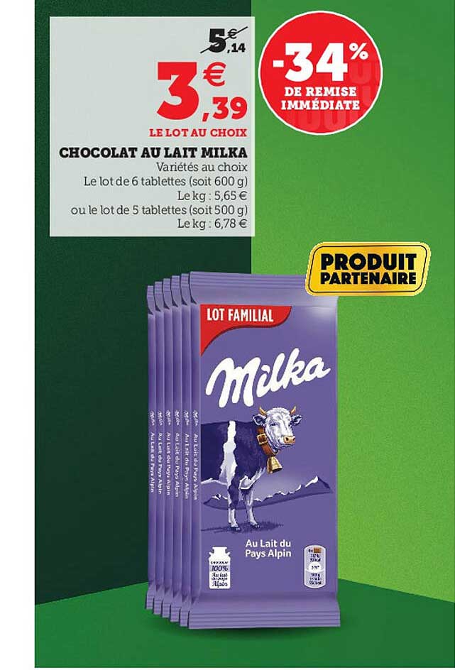 Chocolat Au Lait Milka