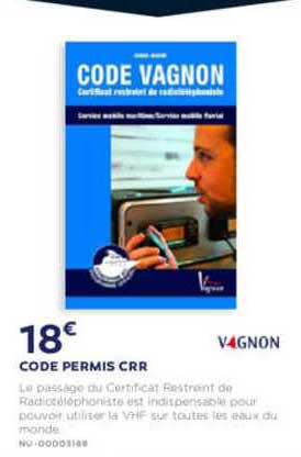 code permis crr vagnon