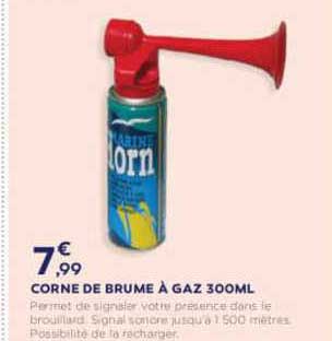 corne de brume à gaz