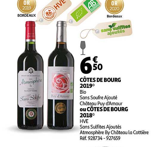 côtes de bourg 2019 ou côtes de bourg 2018 hve