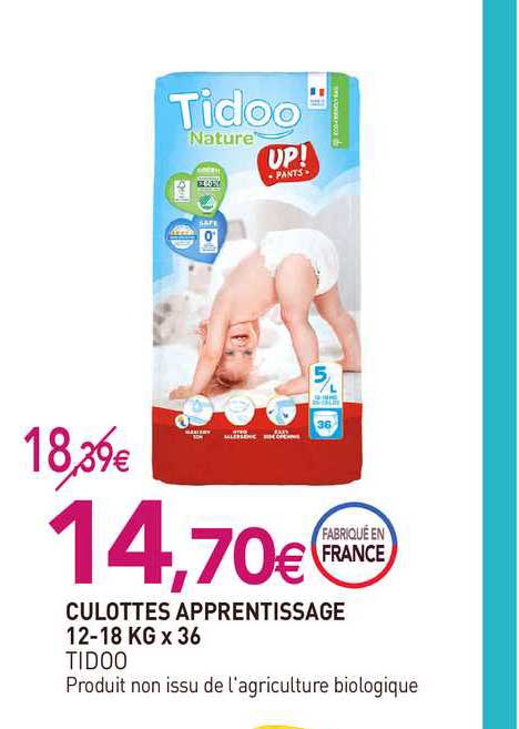 culottes apprentissage 12-18 kg x36 tidoo