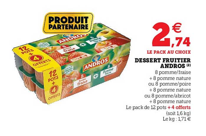 Dessert Fruitier Andros